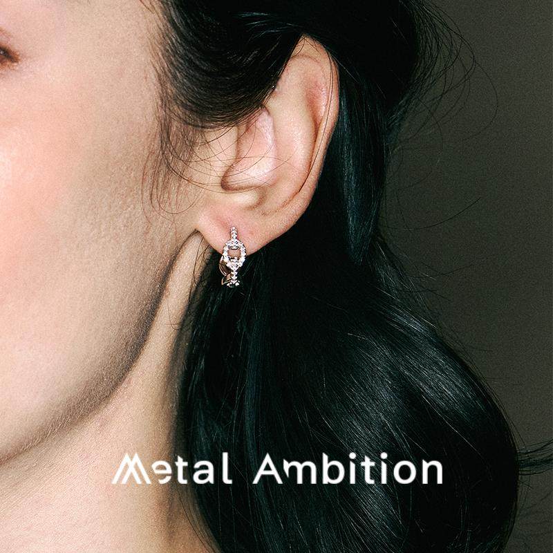 轻奢耳钉耳环金属野心时尚女