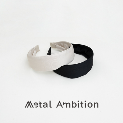 Metal Ambition简约布艺宽边发箍女头箍百搭款