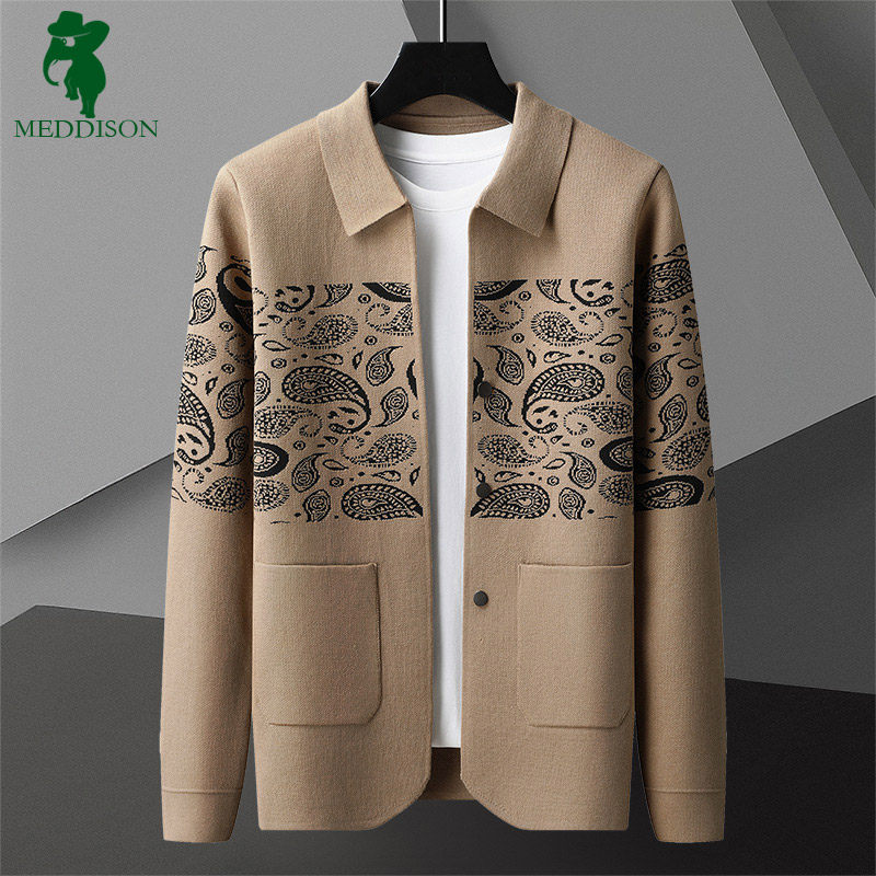 专柜高端男装男士开衫春秋款针织衫韩版修身翻领毛衣外套帅气百搭,男装,针织衫/毛衣,淘宝优惠券,粉丝福利购,淘宝优惠卷