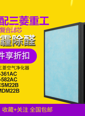 适配三菱重工净化器滤网SPS-361AC SPD-361AC滤芯SP-CSM/MDM22B