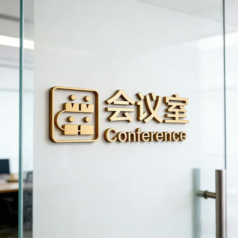 公司门牌标识牌定制烤漆