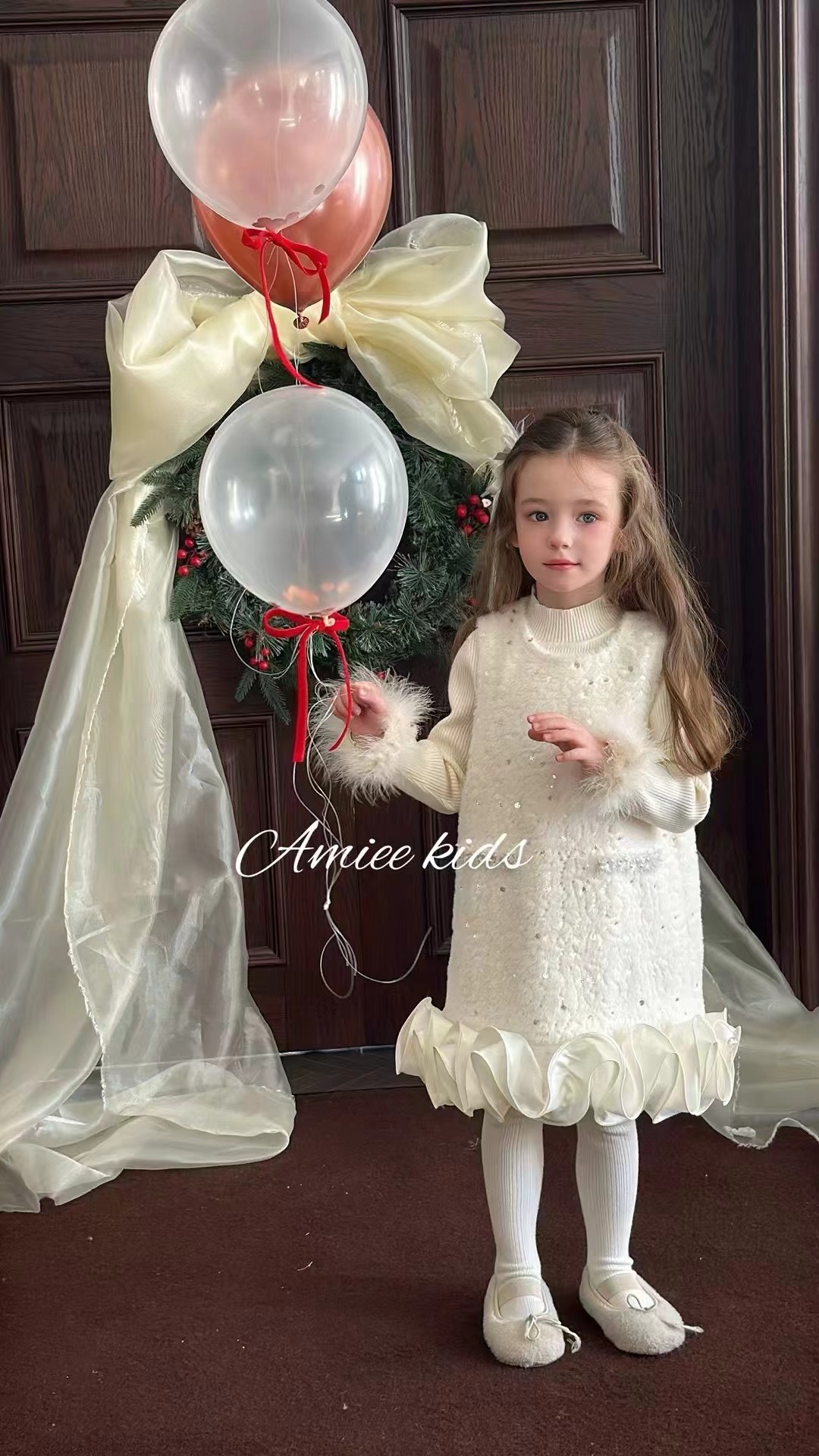 2025年新款女童冬款洋气女孩休闲百搭加绒花边小香风连衣裙公主裙,童装/婴儿装/亲子装,连衣裙,淘宝优惠券,粉丝福利购,淘宝优惠卷