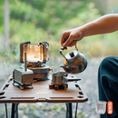 春山云华复古户外烧水壶露营水壶户外茶壶304不锈钢煮茶壶咖啡壶