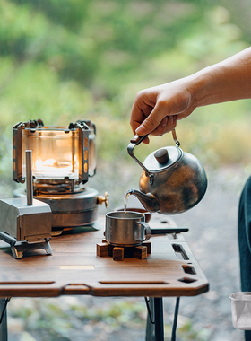 春山云华复古户外烧水壶露营水壶户外茶壶304不锈钢煮茶壶咖啡壶