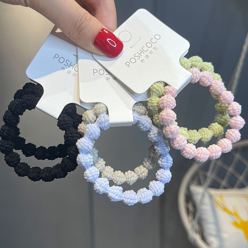 甜美女孩豆豆皮筋儿童扎头发