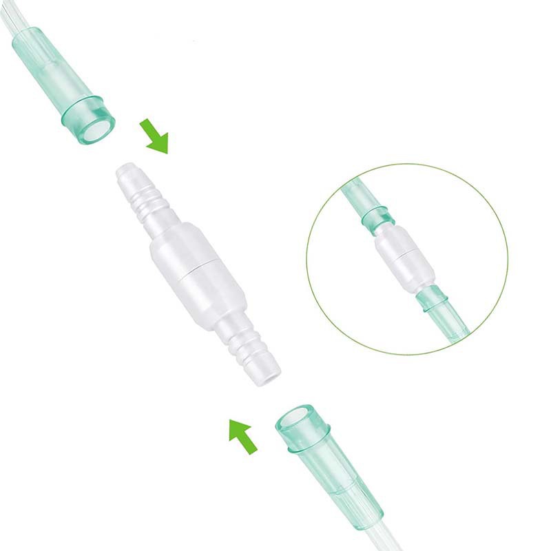 鼻氧管连接器氧气管转接头氧气制氧配件制氧机吸氧接头旋转适配