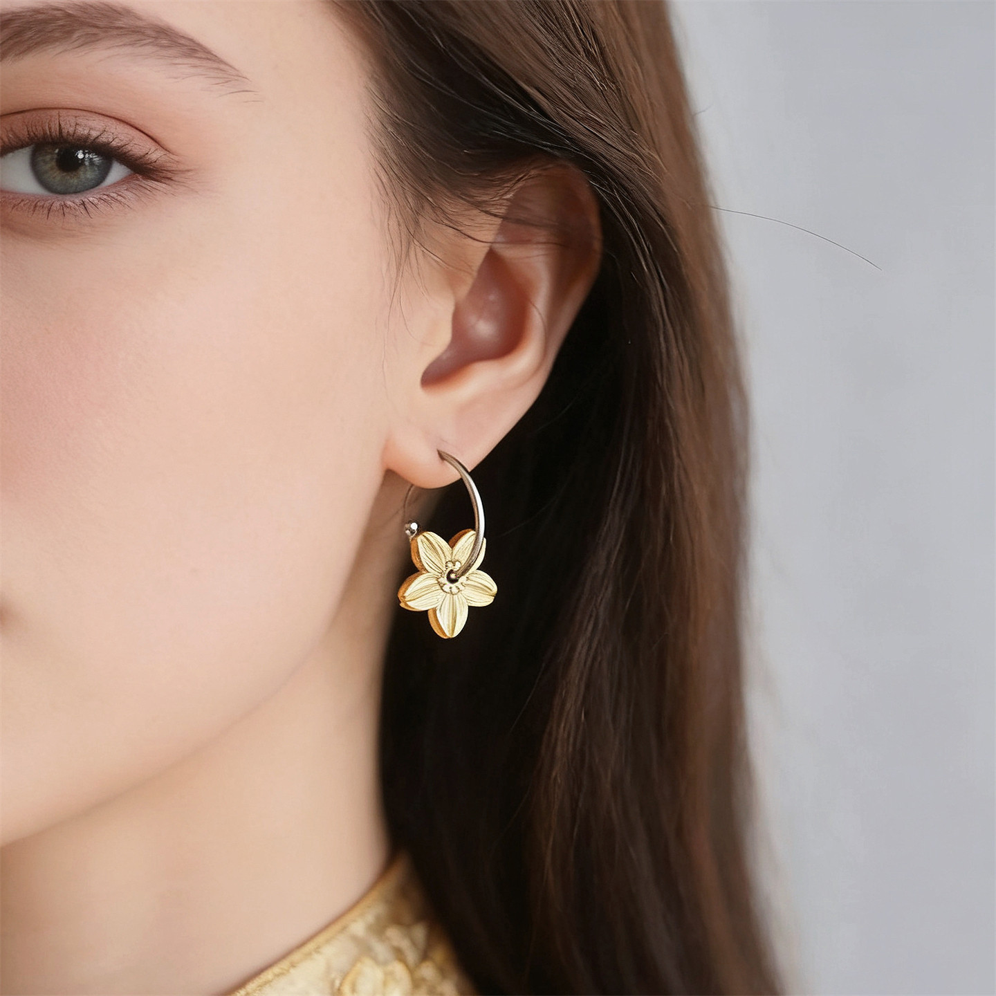 轻奢小众设计师款花朵耳环女款时尚百搭高级感气质优雅不褪色耳钉,饰品/流行首饰/时尚饰品新,耳环,淘宝优惠券,粉丝福利购,淘宝优惠卷