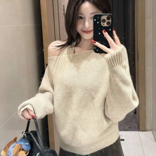 已到货 CHUN韩里韩气多种穿法秋冬气质华夫格宽松针织衫背心套装