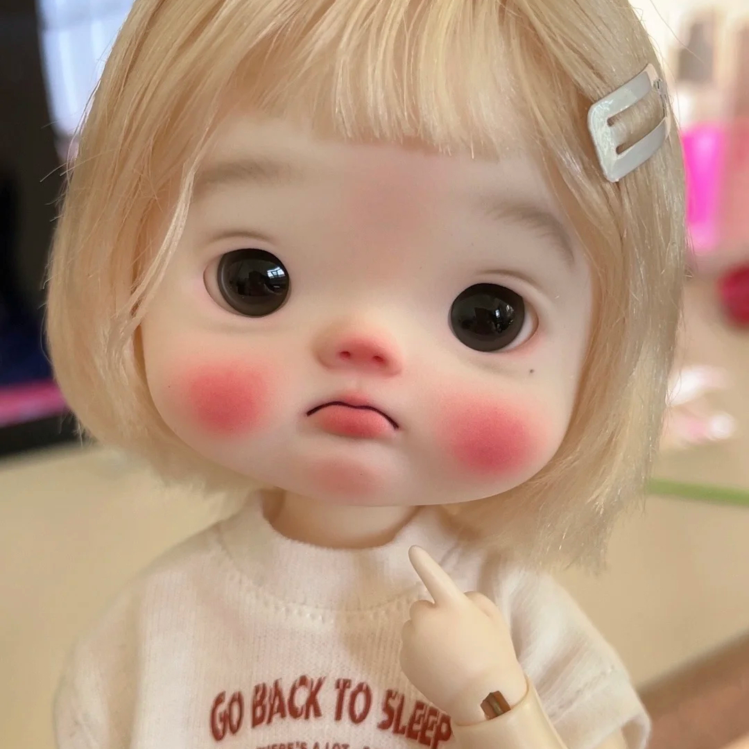 BJD娃娃1/8 点点 点妹肉肉少女鱼小布sd可爱关节可动树脂bb玩偶
