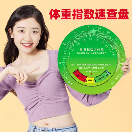 体重指数壁挂式转盘BMI