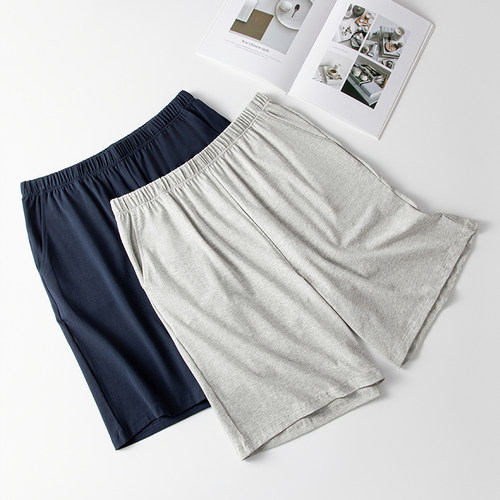 睡裤男士夏季宽松纯棉男款家居裤