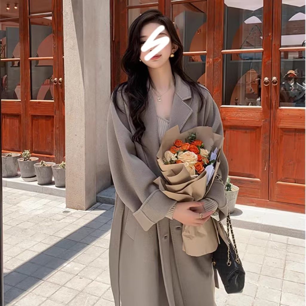 10%羊绒羊毛高端大衣女秋冬季中长款外套新款高级感双面羊绒大衣,女装/女士精品,毛呢外套,淘宝优惠券,粉丝福利购,淘宝优惠卷