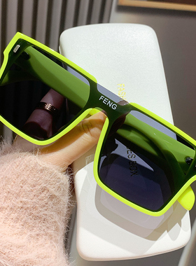 网红连体字母FENG太阳镜