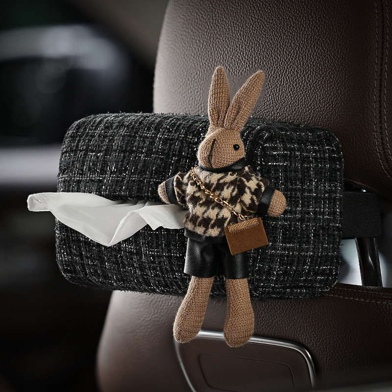 千鸟格兔车载纸巾盒女汽车椅背挂式抽纸盒小香风内饰装饰用品大全,汽车用品/电子/清洗/改装,车用纸巾盒/套,淘宝优惠券,粉丝福利购,淘宝优惠卷