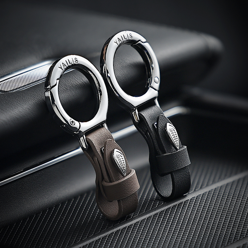 锌合金多功能汽车钥匙扣多功能皮带式车用钥匙圈挂件配饰车上用品