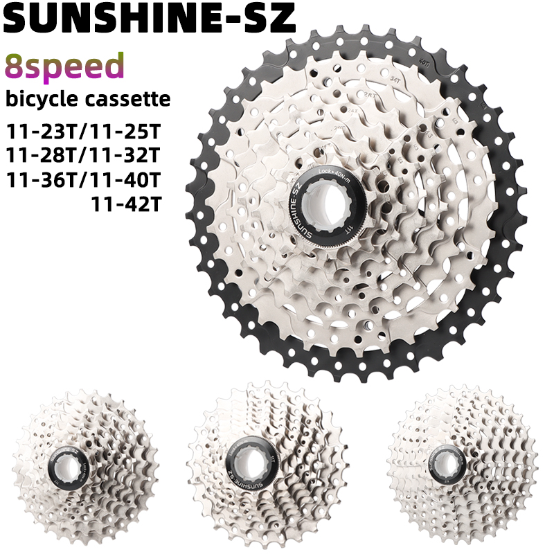新sunshine8速24速飞轮自行车