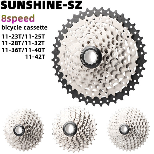 新sunshine8速24速飞轮自行车