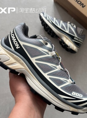 Salomon萨洛蒙XT-6 RECUT元祖灰26款低帮复古徒步通勤跑鞋492577