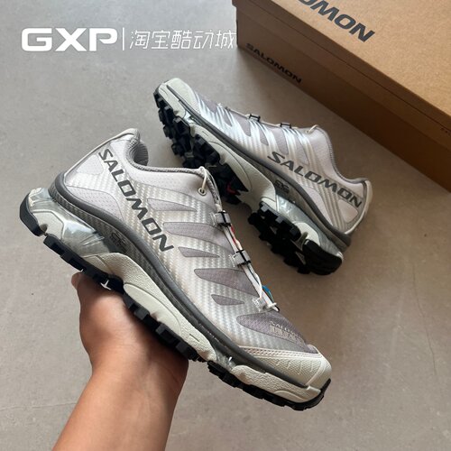 Salomon男女款XT-4液态银跑鞋