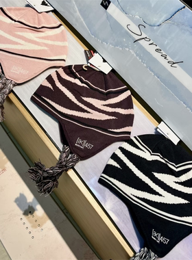 GXP BURTON 伯顿 23/24款 AK457 白粉黑白针织帽 单板男女毛线帽