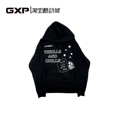 Travis Scott Cactus Jack Astro World系列卡通印花连帽卫衣帽衫