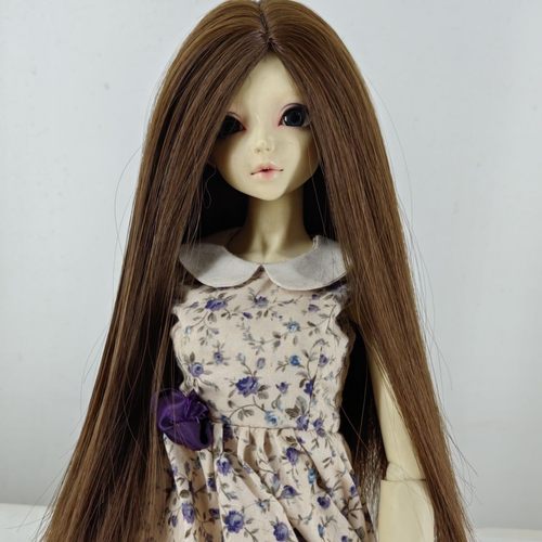 BJDsd娃娃假发高温丝长直发厂家直销款号082（不含娃娃衣服）