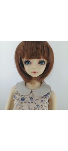 BJD/SD娃娃假发 可儿假发 高温丝bjd齐刘海假发 厂家直销 FBE030