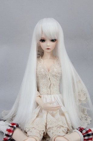 sd高温丝斜刘海日常假发bjd娃娃