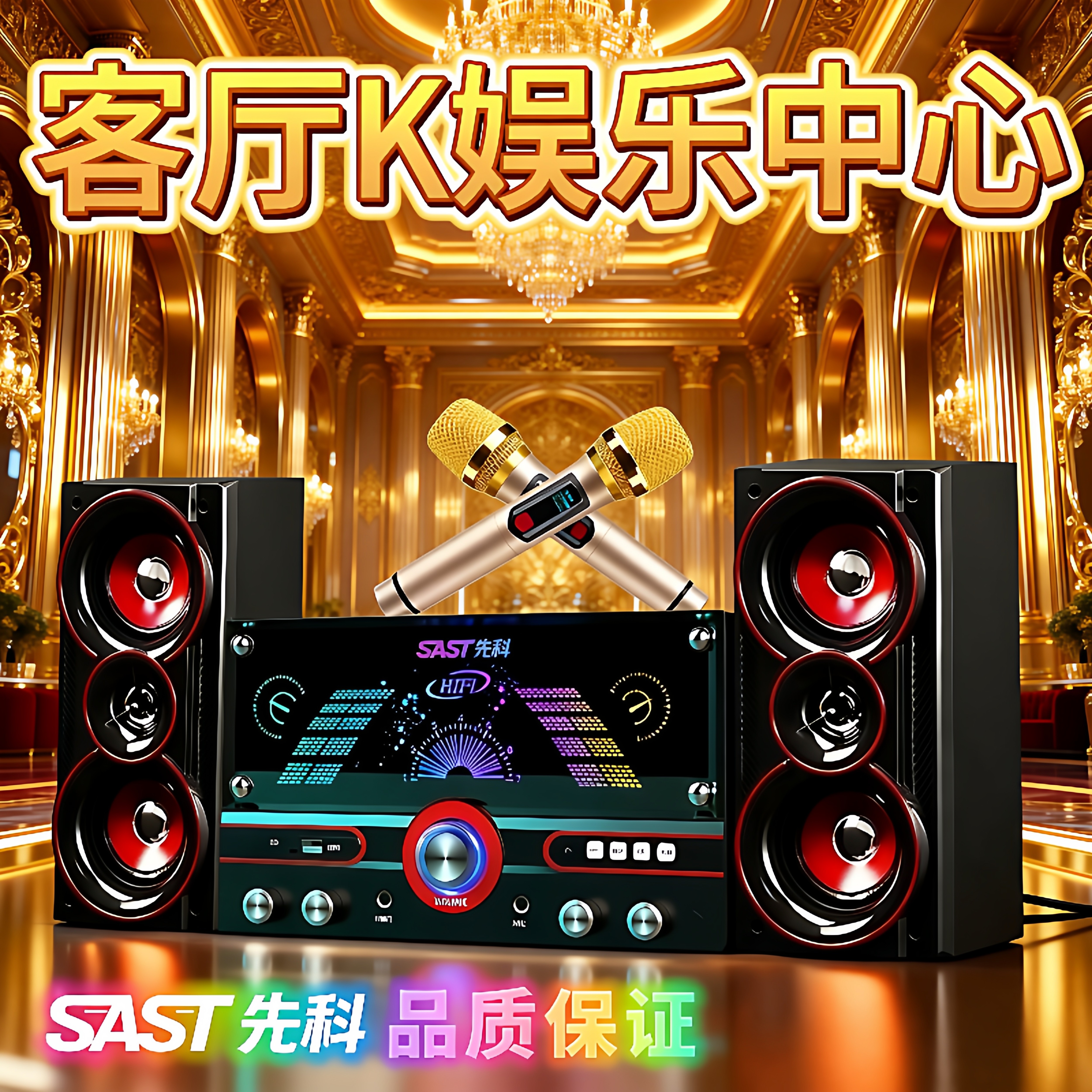 先科8018台式电脑音响家用K歌超重低音炮手机电视笔记本蓝牙音箱