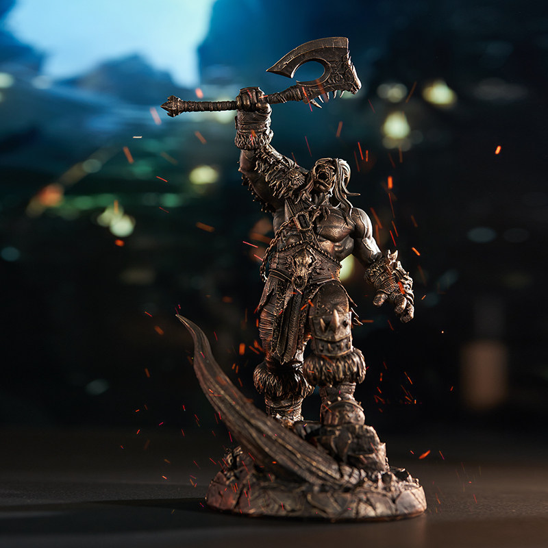 Blizzard暴雪游戏魔兽世界格罗玛什地狱咆哮铜色典藏雕像