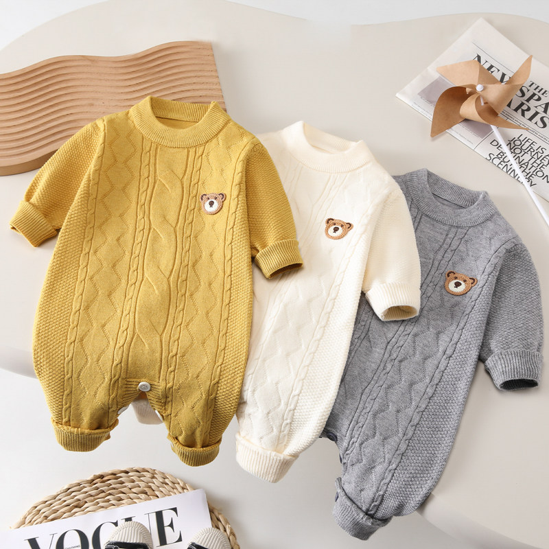 宝宝毛衣秋冬婴幼儿衣服长袖连体衣男女针织毛线衫婴儿哈衣爬爬服,童装/婴儿装/亲子装,连身衣/爬服/哈衣,淘宝优惠券,粉丝福利购,淘宝优惠卷