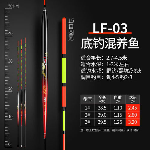 黑坑高灵敏鲫鱼漂翻身快短脚长身