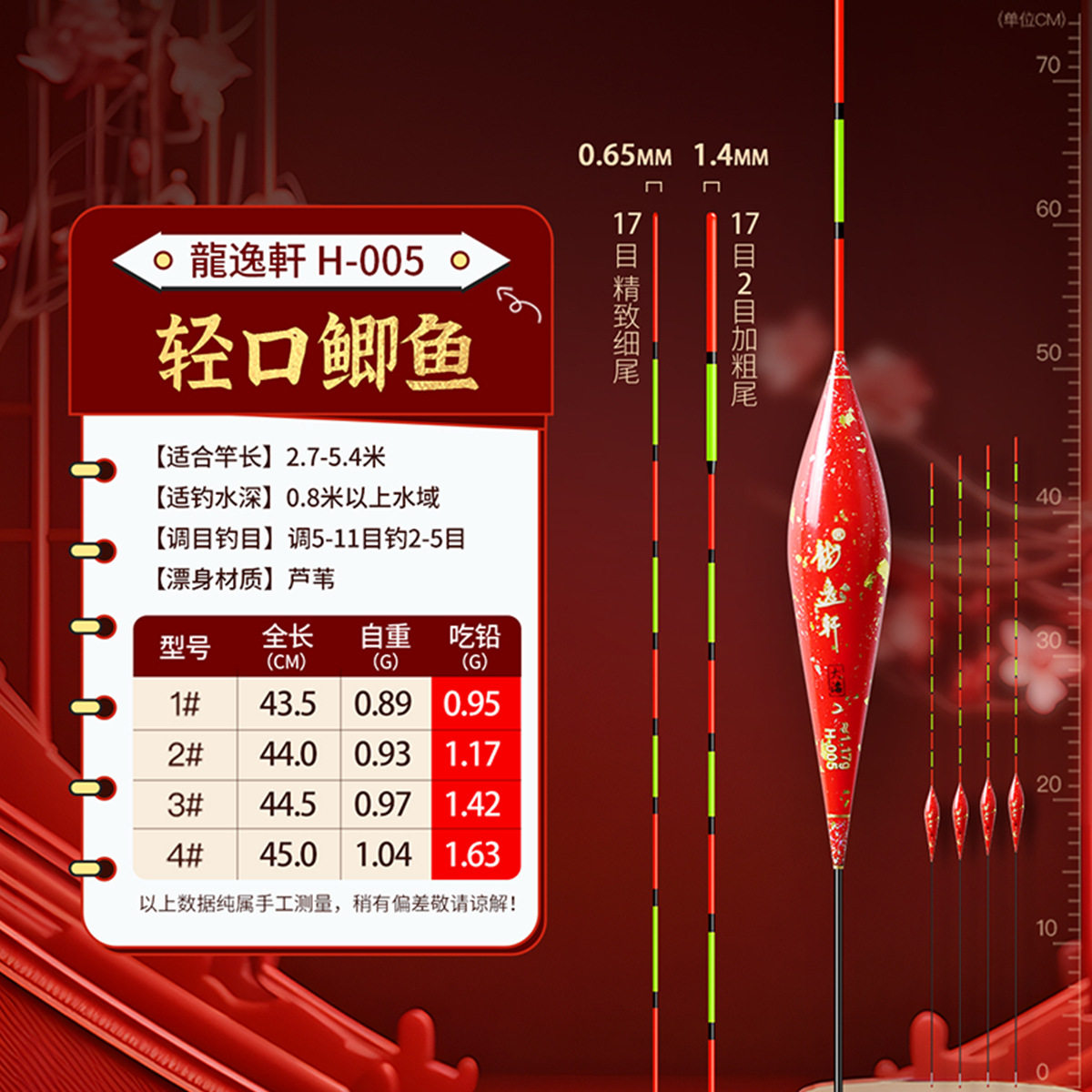 高灵敏罗非鲫鱼鲤鱼野钓漂