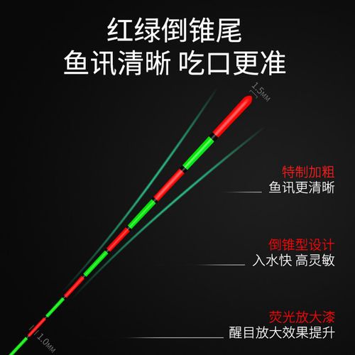 黄金眼红绿尾鱼漂套装鲤鱼鲫鱼漂