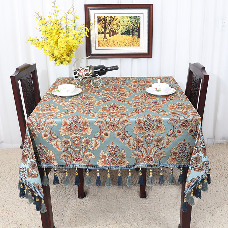 欧式美式厚餐桌布艺台布茶几布方 圆桌布椅套装桌旗餐垫定制,居家布艺,桌布,淘宝优惠券,粉丝福利购,淘宝优惠卷