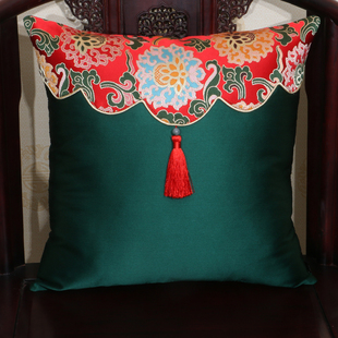 新中式沙发抱枕办公室靠枕午睡枕汽车腰靠中国风圈椅靠垫大靠背