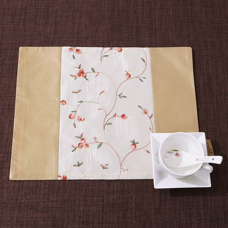 艺必旭田园简约双层碗垫餐垫餐布桌垫西餐垫布艺杯垫隔热垫盘垫