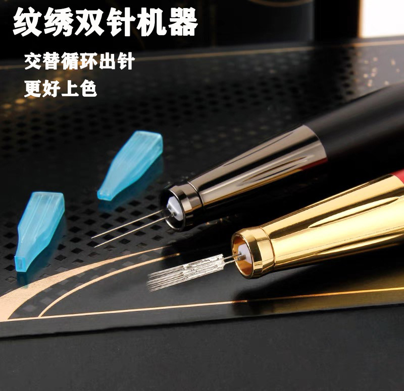 交替出针纹绣双针机上色快