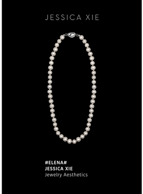 JX I Elena 伊莲娜 INS博主fever高级感施家打结时髦百搭珍珠项链