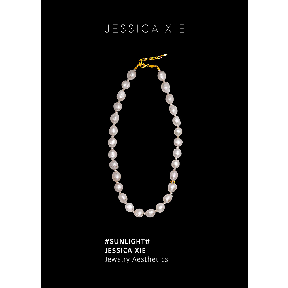 JX I SUNLIGHT 日光 法式极简珍珠项链轻奢巴洛克珍珠高级锁骨链
