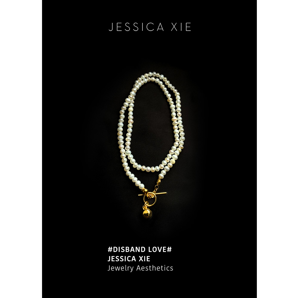 JX I Disband love 解散爱 法式经典优雅小珍珠OT扣细项链CHOKER