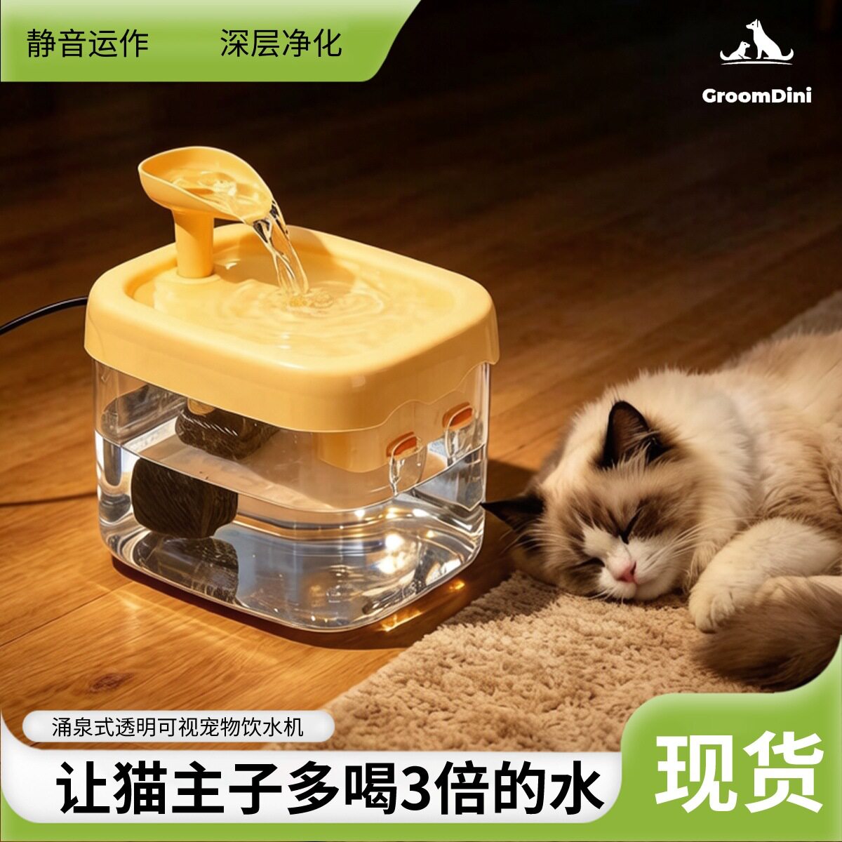 猫咪饮水机大容量过滤活水自动循环宠物饮水机狗狗自动喂水器