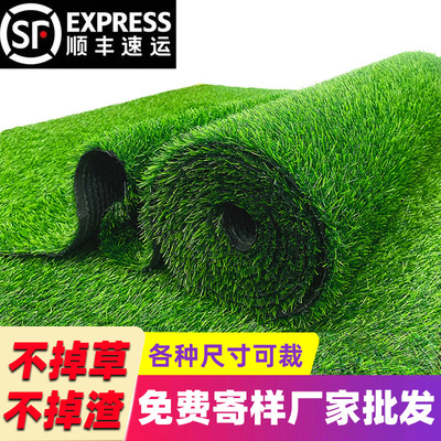 仿真草坪绿色地毯人工假草坪塑料阳台户外幼儿园铺垫装饰人造草皮