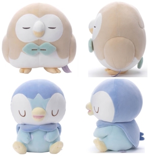 TOMY宝可梦PokePeace木木枭加波曼公仔晚安版睡眠毛绒玩偶