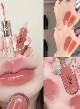 kiko双头镜面唇釉裸色不沾杯口红雨衣126唇蜜103旗舰店官方正品