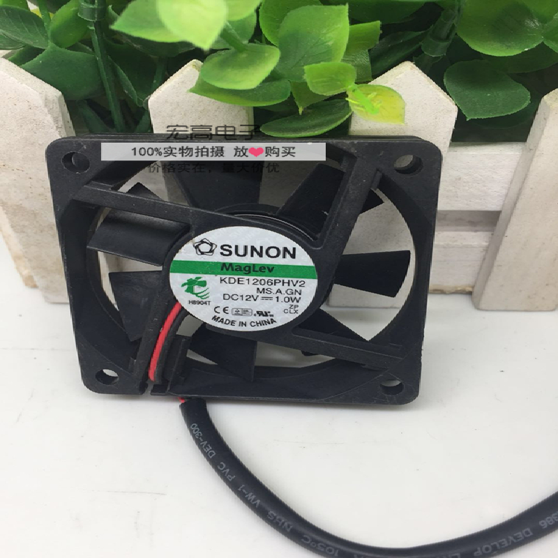 原装SUNON 6015 6CM 12V 1.0W KDE1206PHV2 直流投影监控散热风扇