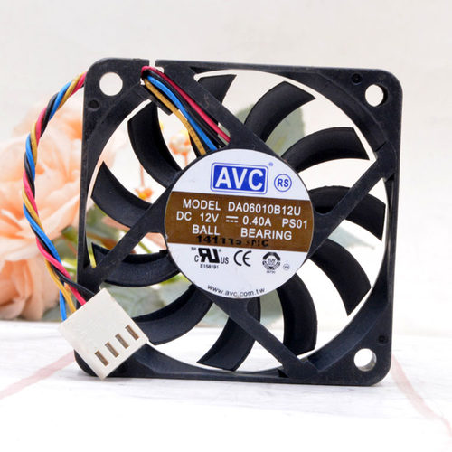 12V0.40A DA06010B12U 6010 超薄 主板cpu 6cm4线pwm调速风扇