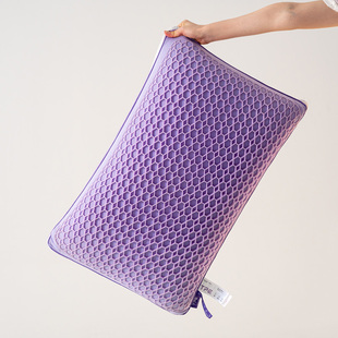 新款春夏TPE果胶单人护颈椎枕头深睡眠果冻羽丝绒枕芯成人家用枕