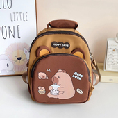 幼儿园卡皮巴拉双肩包可爱卡通儿童背包小朋友男女宝宝休闲小书包