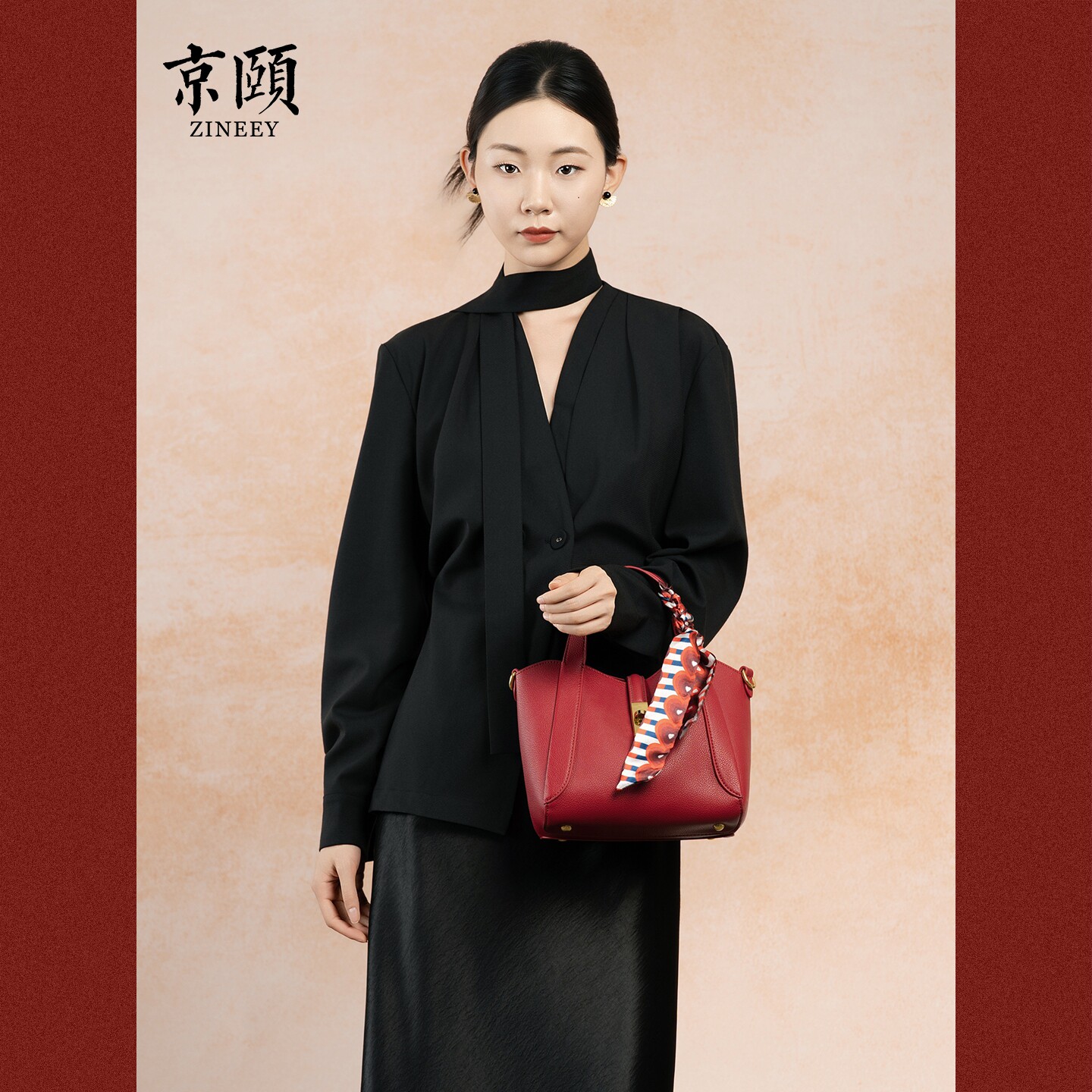 红色新娘婚包女结婚敬酒手提包大容量百搭大气新款日常通勤斜挎包